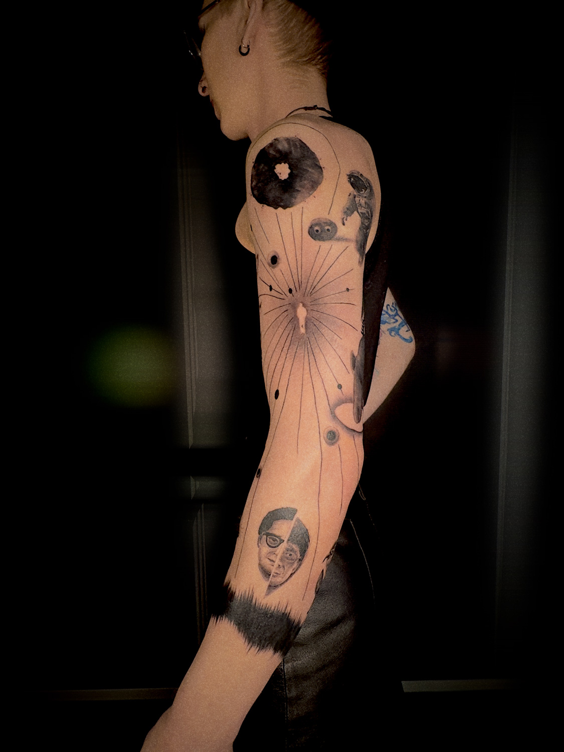 Full sleeve cosmic composition