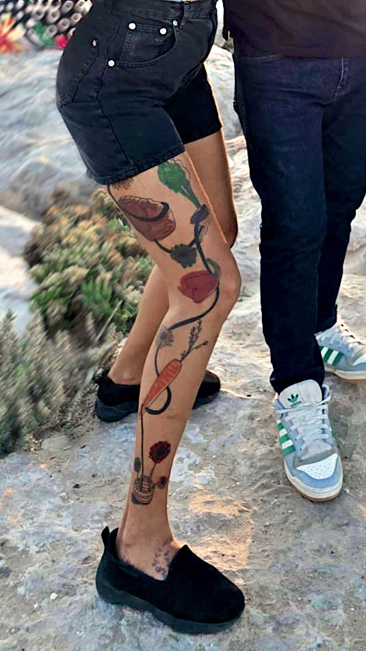 Vegetable assortment color leg piece