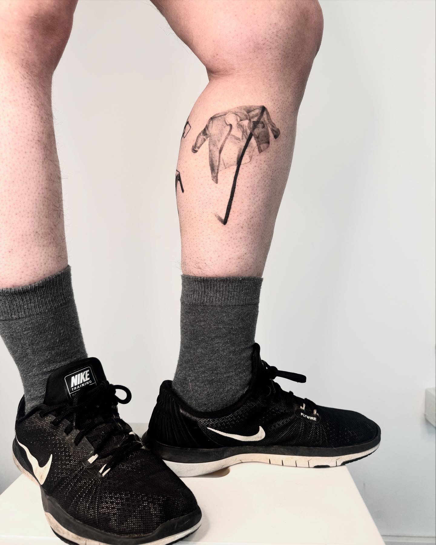 Shirt on stick illustrative calf piece
